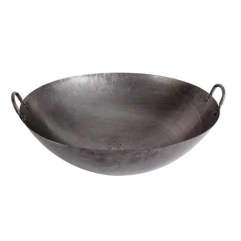 CHEFCO,1628B, 28“Hand-Hammered Carbon Steel Wok - Chefcoca