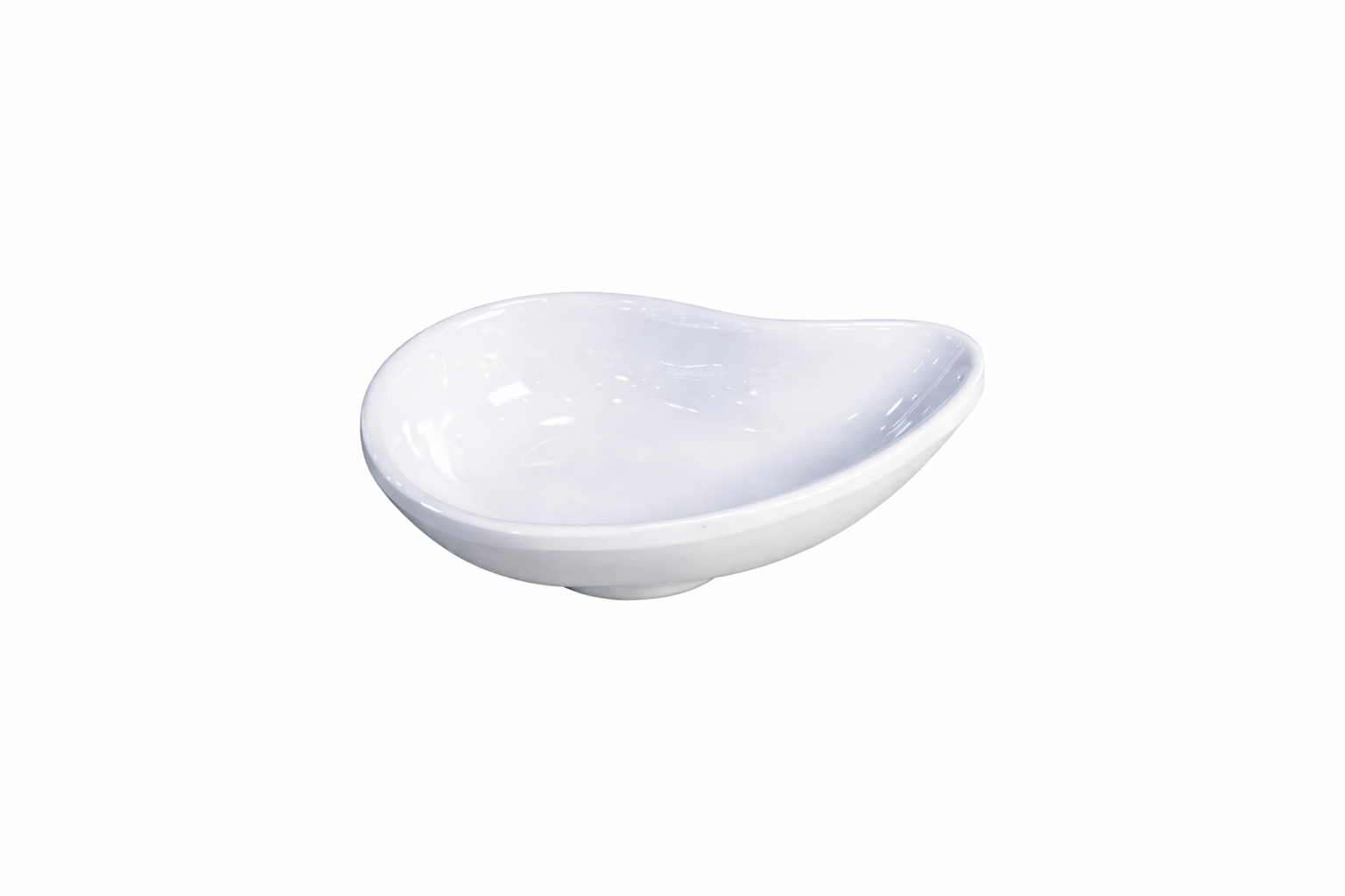 CHEFCO,40030W, 4" Melamine Teardrop Sauce Dish,White - Chefcoca