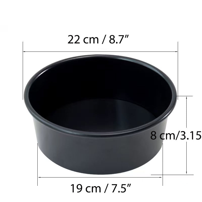 Chefco, 8609,8" Non stick aluminized Round Cake Pan with Loose-bottom