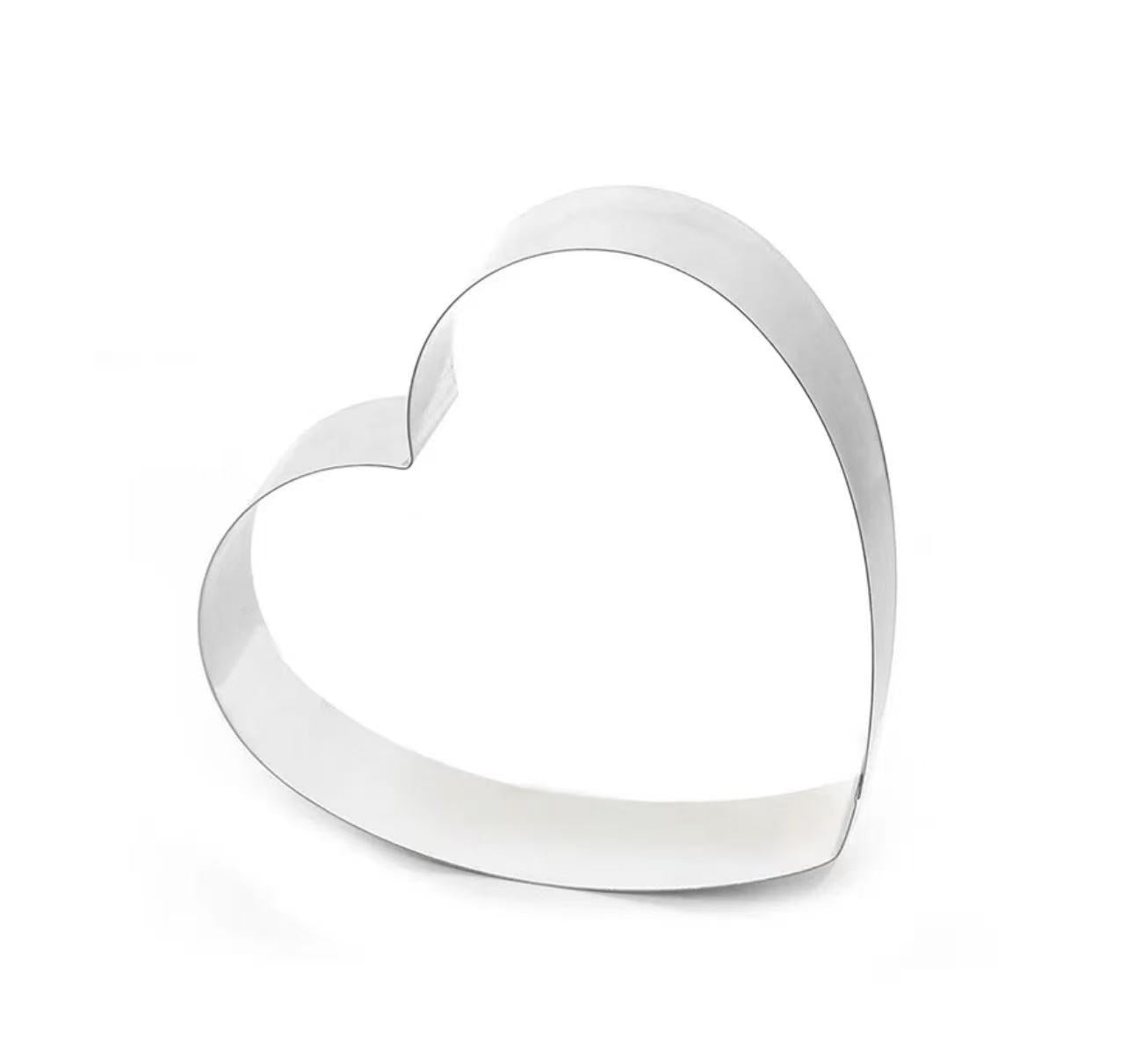 CHEFCO,9852, 6" Stainless Steel Heart shape  Mousse Cake Ring (5cm/2" H)