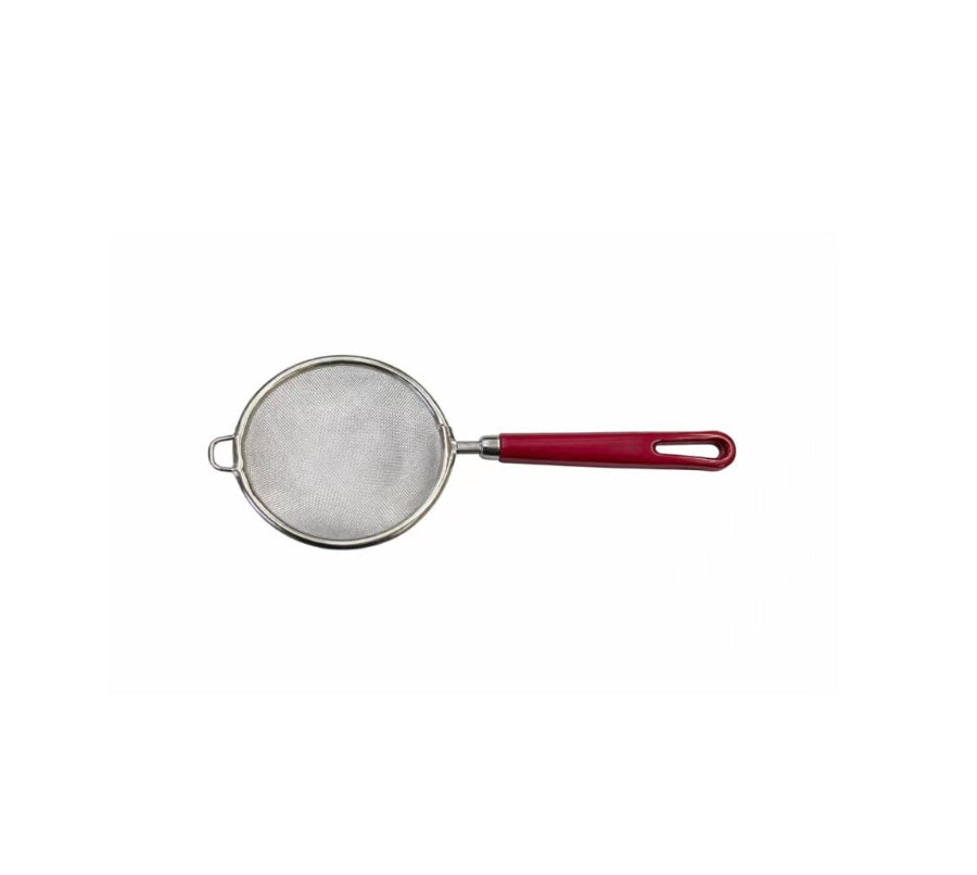 CHEFCO,A3005, 8.5cm/3.35" Dia Mesh Strainer with Red Handle - Chefcoca