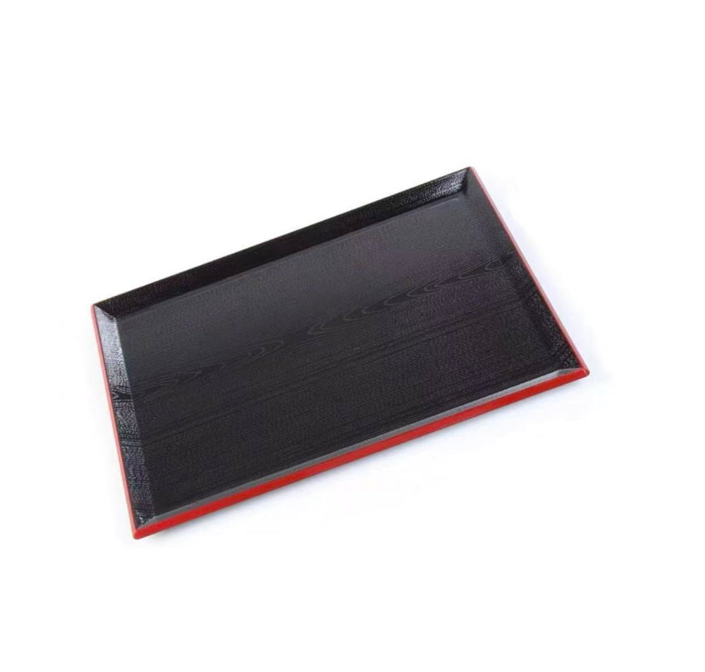 CHEFCO,A8-673,Rectangular Non-Slip Multi-Purpose Plastic Fast Food Serving Trays (42cm x 31cm x 2cm) - Chefcoca