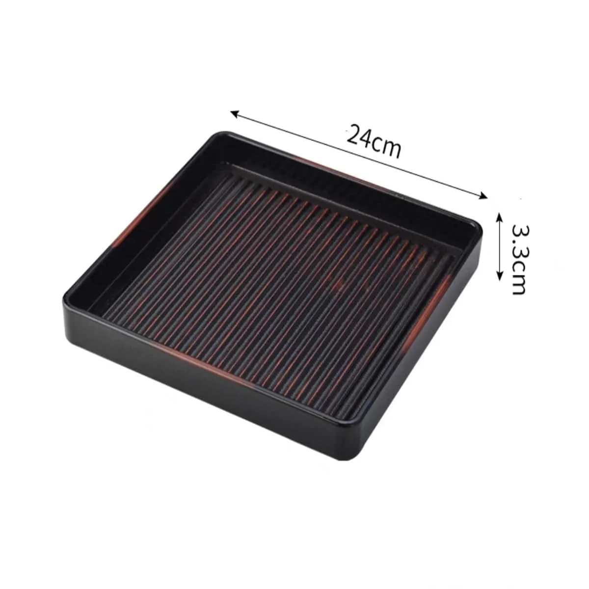 CHEFCO, A9-669-2B, Japanese Plastic Barbecue Plate( 9.5"x9.5"x 1.3") - Chefcoca