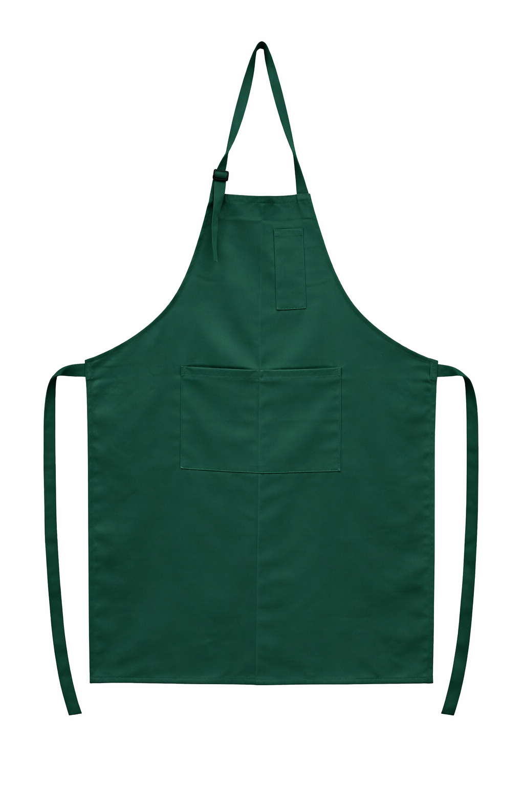CHEFCO,BA-3328G,Full-Length Bib Apron with Pockets -Green - Chefcoca