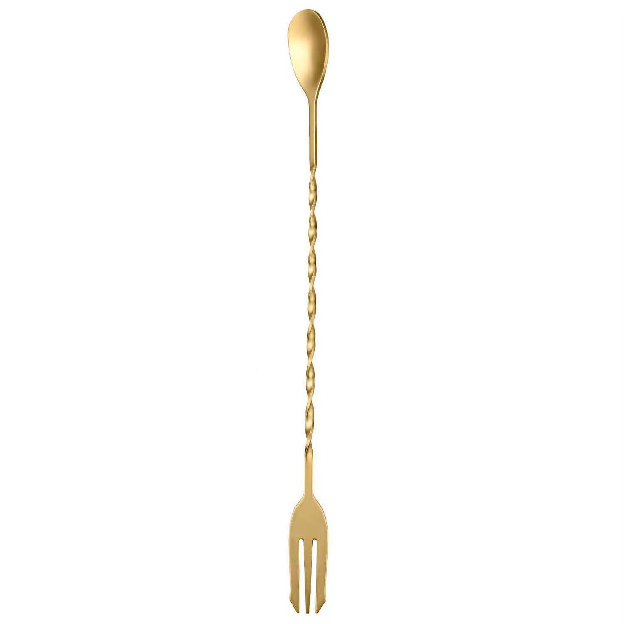 12.5 " Extra Long Handle Drink Stirrer, Stainless Steel Bar Cocktail Mixing Spoons with Round Base for Stirring, Gold (Copy) - Chefcoca