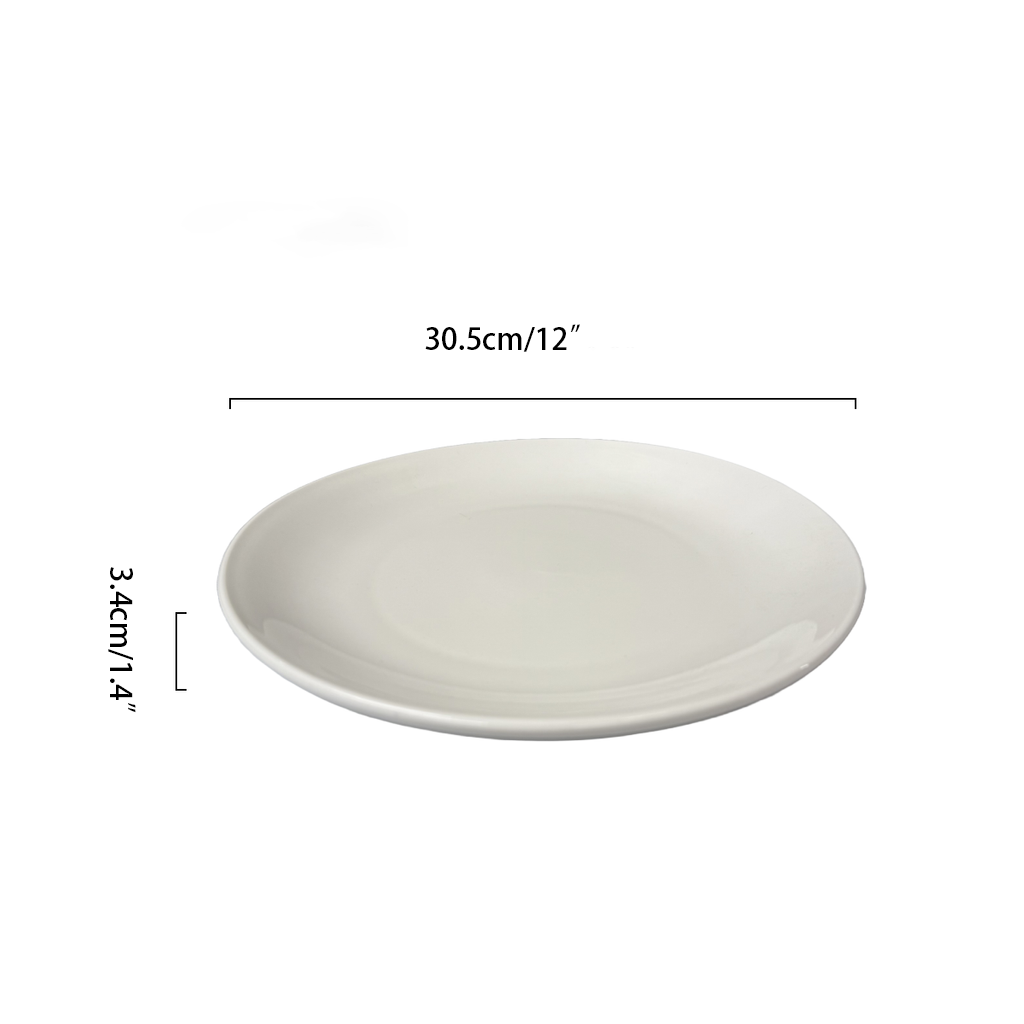 Assiette creuse Cameo 210-121N Imperial White 12" (12 pièces)
