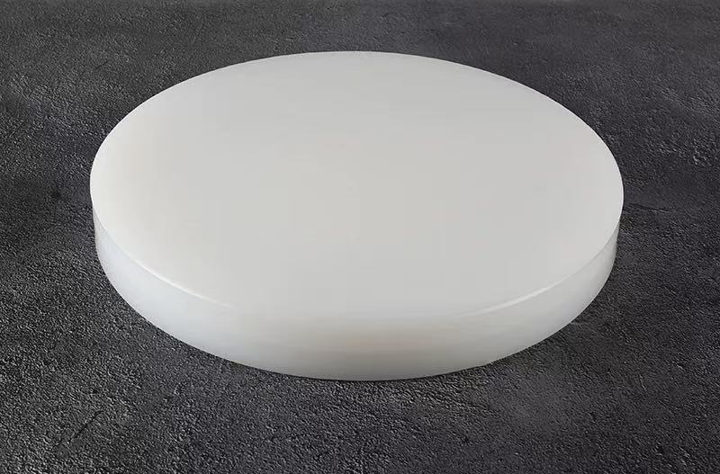 CHEFCO,CBWT-405,Round Plastic Cutting Board, 16"x2"H, White - Chefcoca