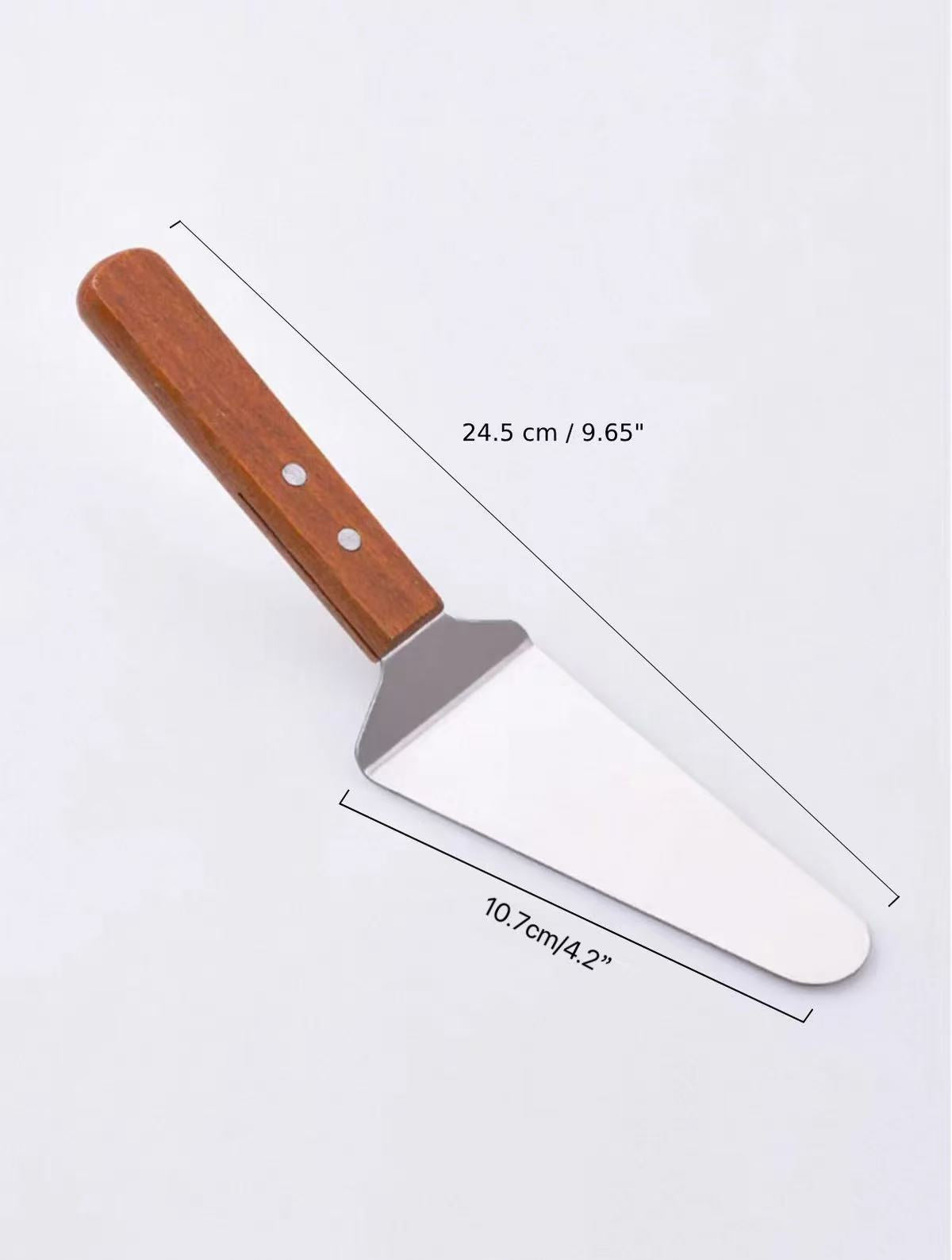 CHEFCO,CHTN-42,Pie Server with Offset ,Wood Handle, 4-1/4"x2-1/4"Blade - Chefcoca
