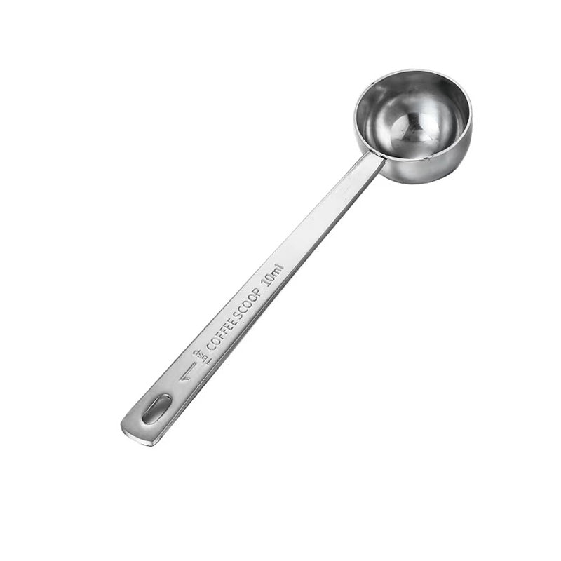 Chefco, SMS-10, 10 ML Coffee Scoop,Stainless Steel Coffee Measuring Scoop,Metal Coffee Scoop Premium Long Handle Measure Spoon for Coffee Powder and Coffee Making,Durable Serving Utensil