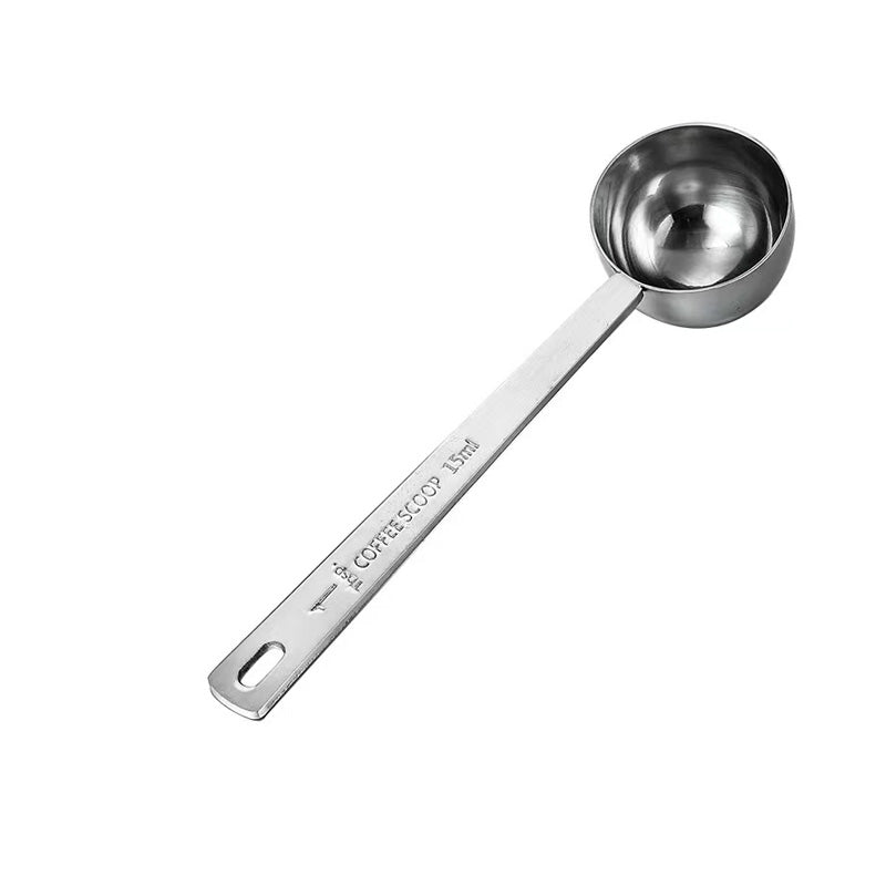 Chefco, SMS-15, 15 ML Coffee Scoop,Stainless Steel Coffee Measuring Scoop,Metal Coffee Scoop Premium Long Handle Measure Spoon for Coffee Powder and Coffee Making,Durable Serving Utensil