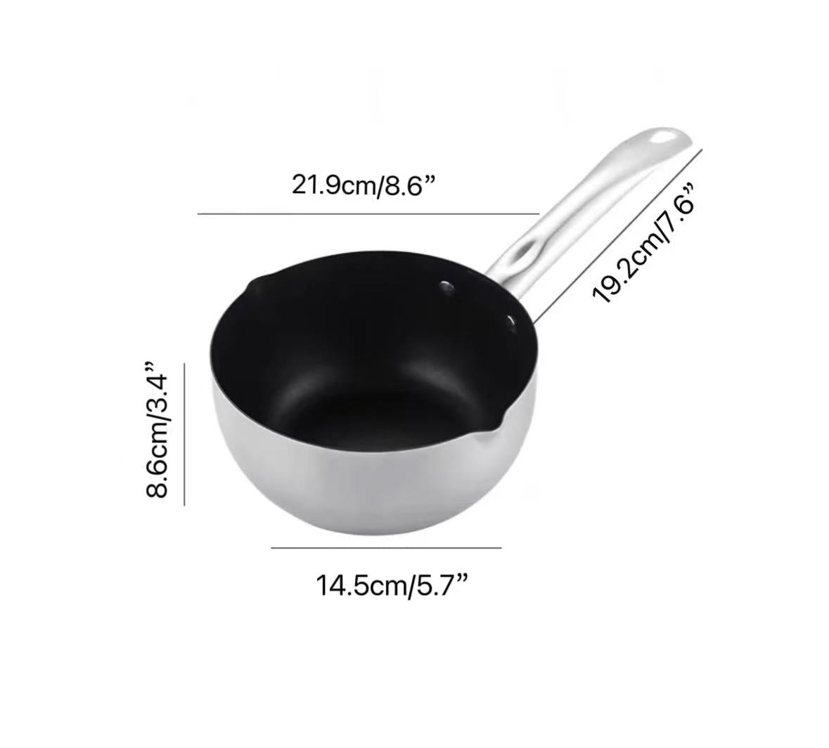 CHEFCO,GC0422S,  Non-Stick Steel Sauce Pan-22CM