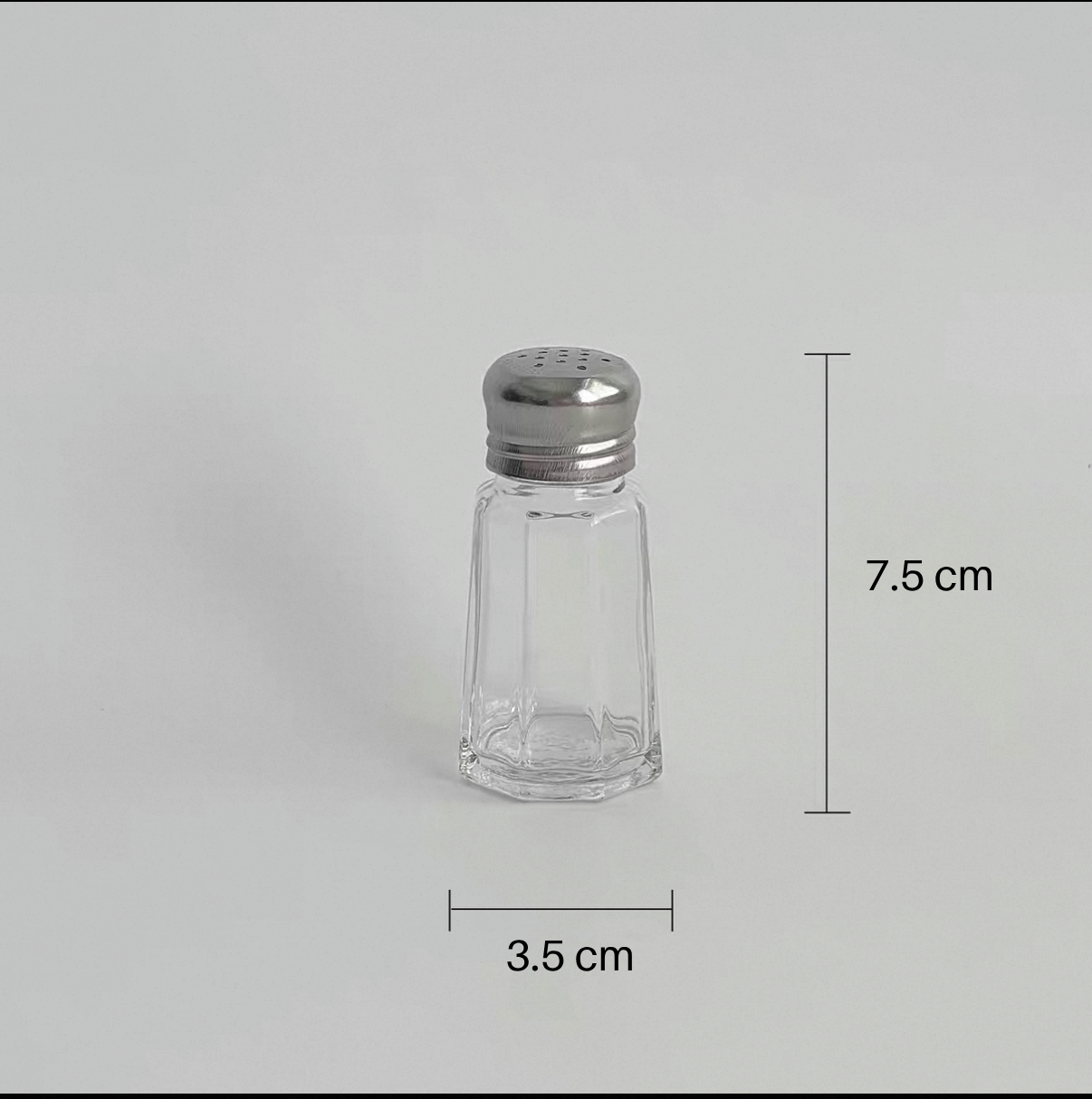 Glass Panel Shaker with Mushroom Top, 1oz (GS-105) - Chefcoca