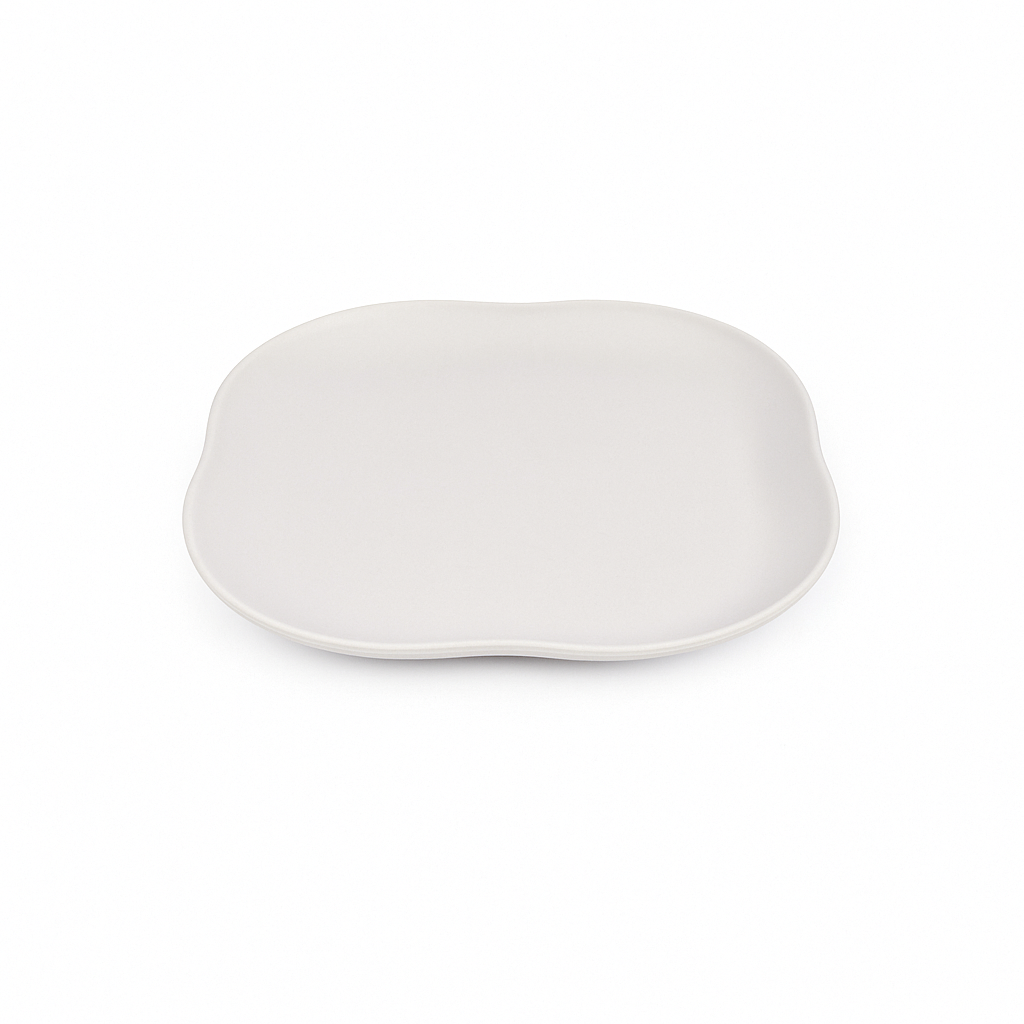 CHEFCO,HC9090,Melamine White Edge Warping Square Plate - Chefcoca