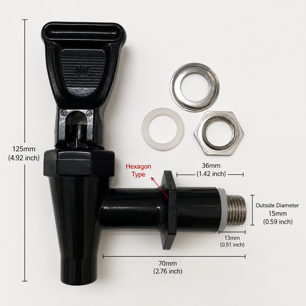 CHEFCO,HP-PARTS, Parts for LH-12L/LH-10L , Plastic faucet - Chefcoca