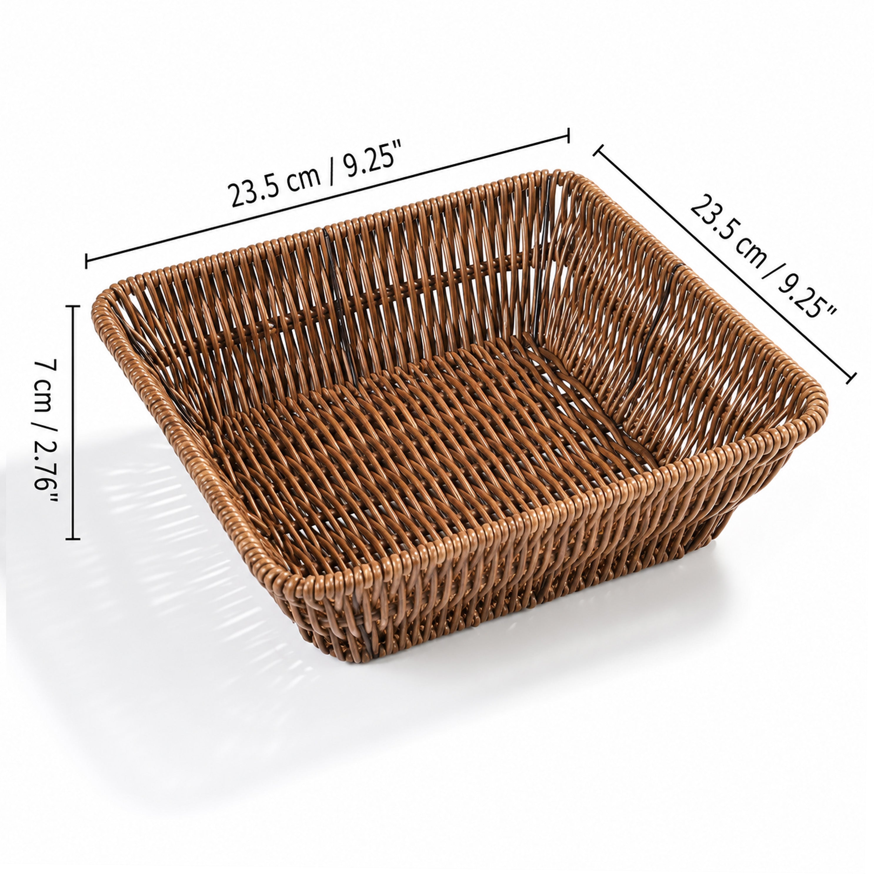 CHEFCO,HT-729, 9.25" Square Woven Storage Basket