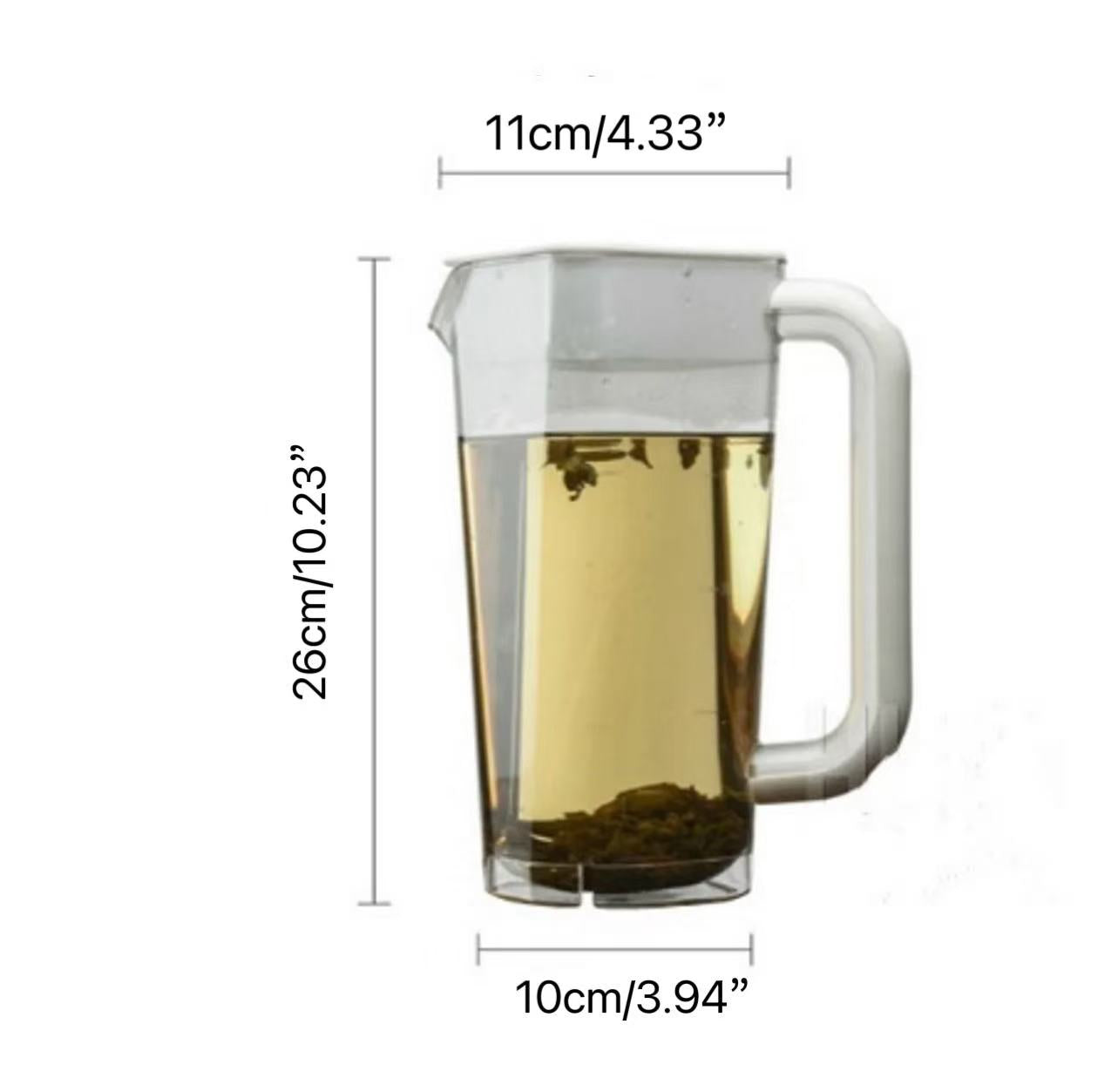 CHEFCO,JB-8090,Pichet carré en polycarbonate transparent (2L)