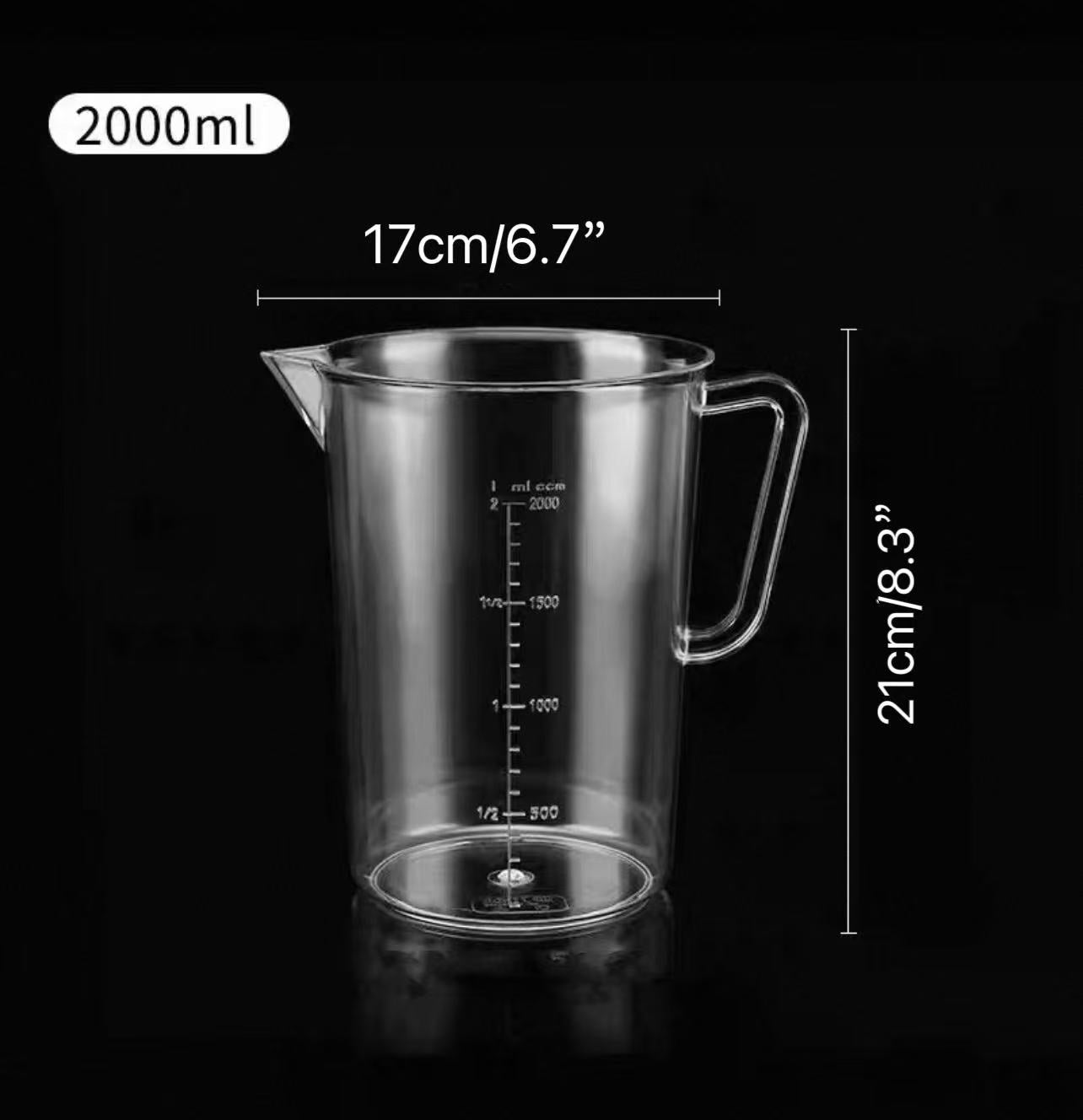 CHEFCO,JB-8543/JW-605C,Clear Polycarbonate Measuring Cup ,2000ML