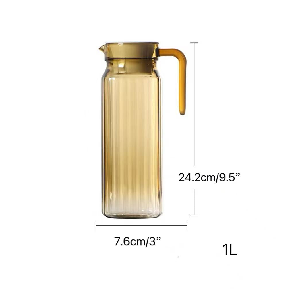 CHEFCO,JB-8565B, 1L Brown Polycarbonate Etched Pitcher - Chefcoca