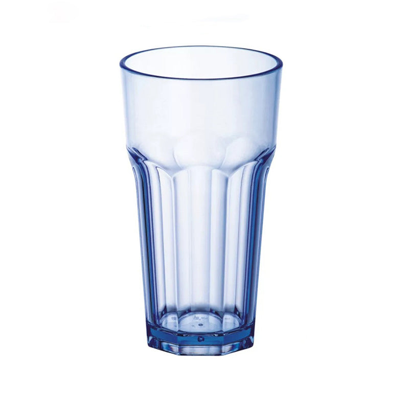 CHEFCO,JB-8570P,Polycarbonate Etched Water Glass/Tumbler, Blue (630ml/21.3oz) - Chefcoca