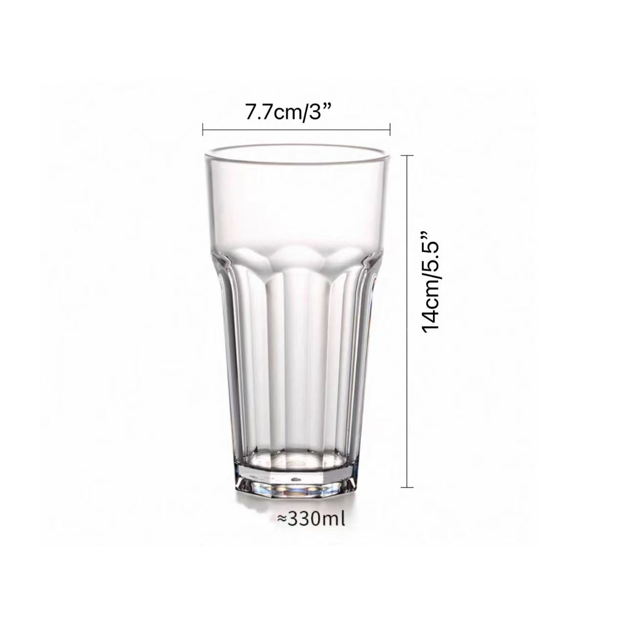 CHEFCO,JB-8573C,Polycarbonate Water Cup, Clear, (345 ml/11.7 oz)