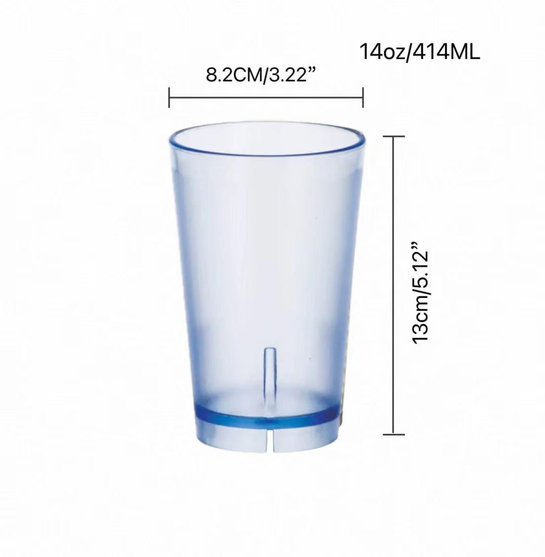 CHEFCO, JB-8873P, Gobelet en polycarbonate bleu 414 ml (14 oz)