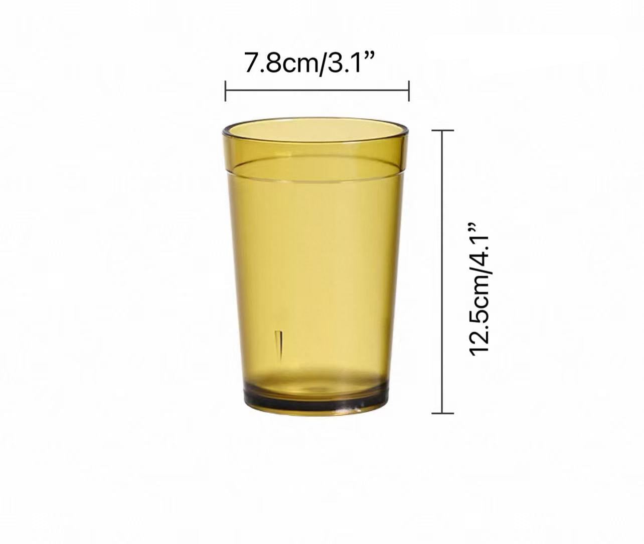 CHEFCO,JB-8874BN, Polycarbonate Water Cup, Brown 350/12oz - Chefcoca