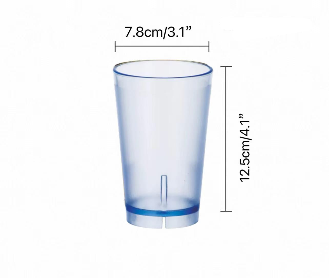 CHEFCO,JB-8874P,Polycarbonate Water Cup, Blue 350ml/12oz - Chefcoca