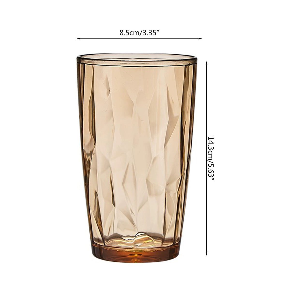 CHEFCO,JB-9320B, 480mL (16.25 oz) Waves Acrylic Water Cup - Chefcoca