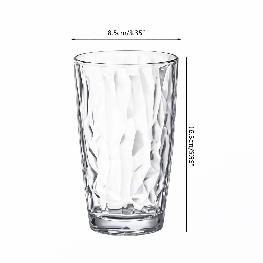 CHEFCO,JB-9320C, 480mL (16.25 oz) Waves Acrylic Water Cup - Chefcoca