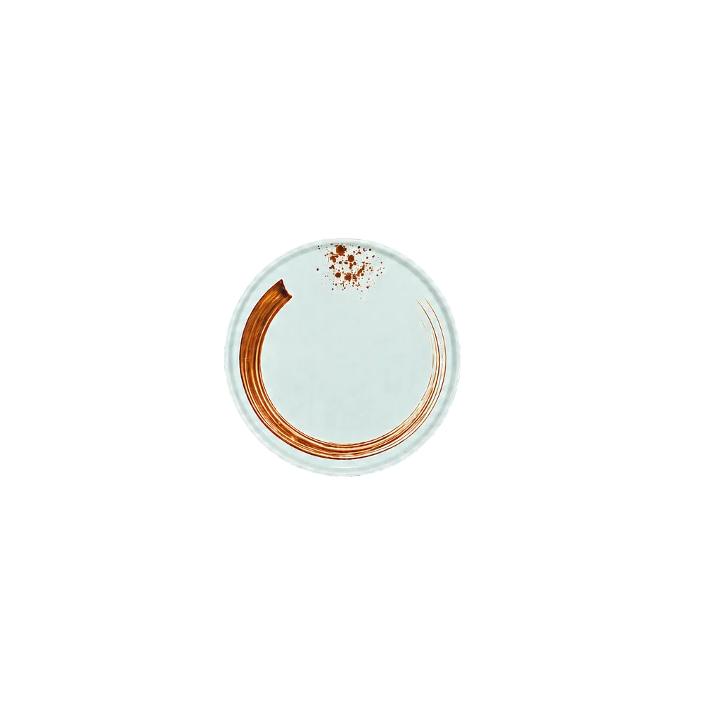 CHEFCO, JM169193LG, 6 5/8" Melamine Light Green Round Flat Plate w/ Brown Ink Streak Pattern - Chefcoca