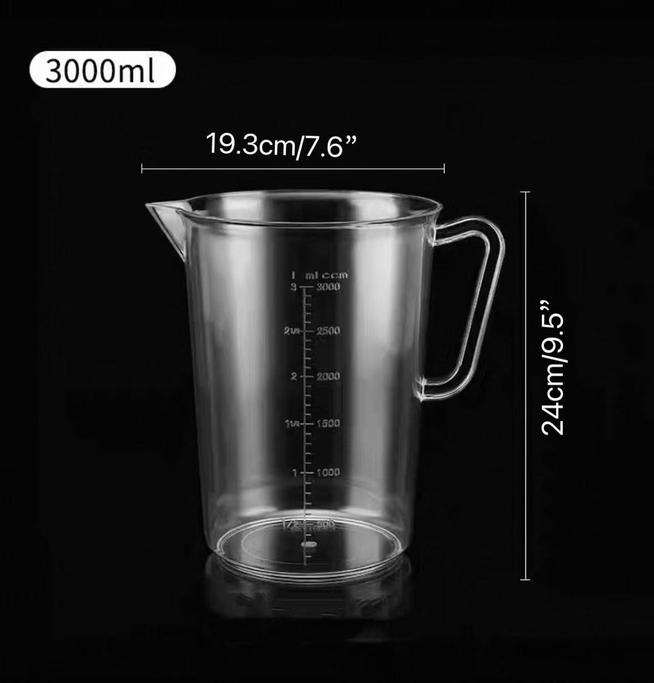 CHEFCO,JW-604C,Clear Polycarbonate Measuring Cup 3000ML