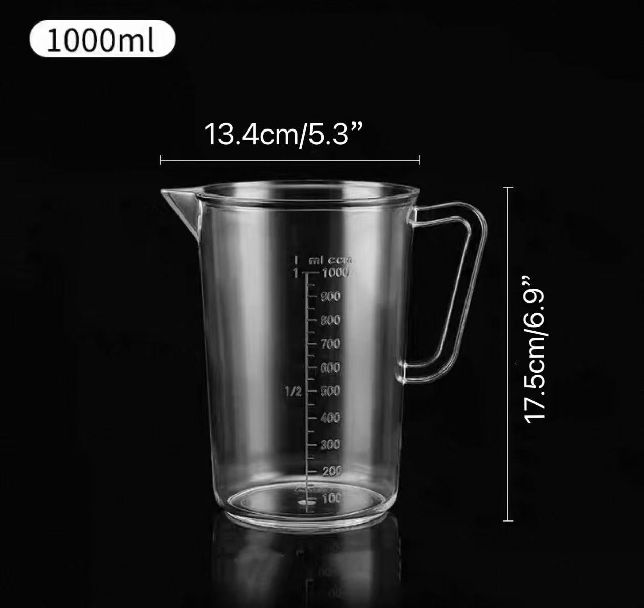 CHEFCO,JW-606C,Clear Polycarbonate Measuring Cup ,1000ML - Chefcoca
