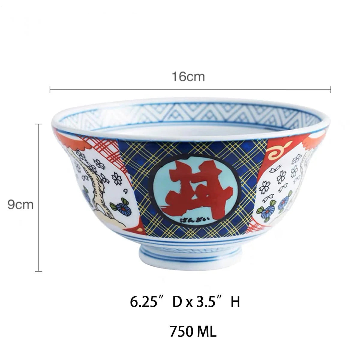 CHEFCO,KF15689, 6.25" Japanese Zakka Style Rice Bowl, "Donburi" - Chefcoca