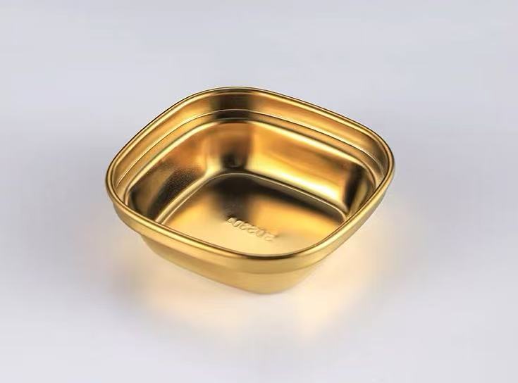 CHEFCO,KSD-1G,Stainless steel  Korean-style Sauce Dish-Golden(1 Compartment/40G) - Chefcoca