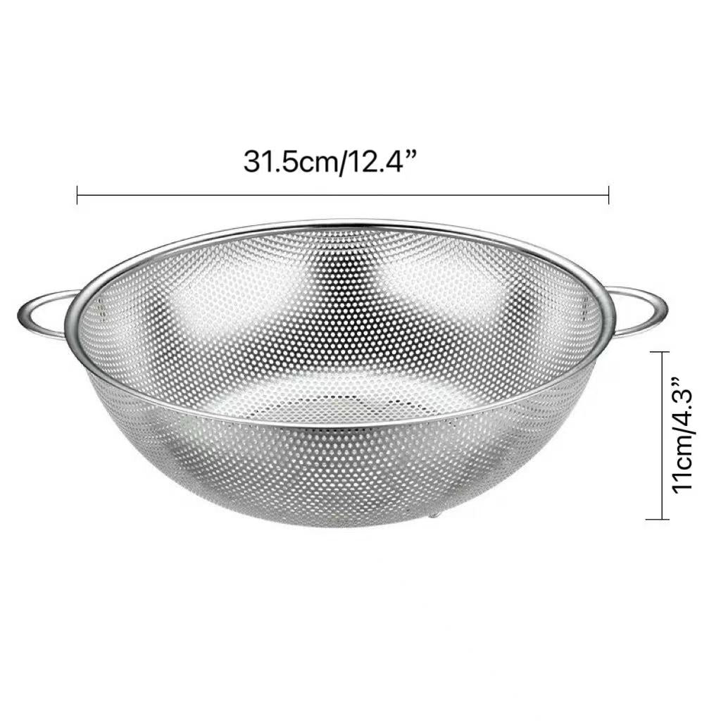 CHEFCO,MBD-315, 12.4"/31.5cm Stainless Steel  Porous Muti-Functional Basket with Handles - Chefcoca