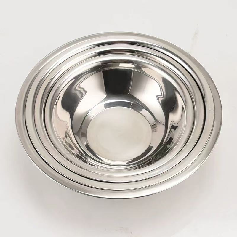 CHEFCO,MIX016, 16cm/6.3"Dia  Shallow Stainless Steel Mixing Bowl - Chefcoca