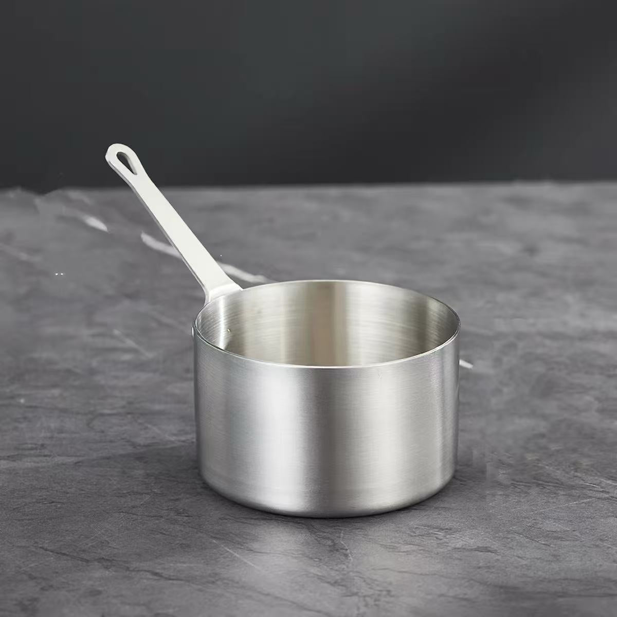 CHEFCO,MSP-100S,Silver Stainless Stee  Mini Sauce Pan(7cm/2.8"Dia,3.2cm/1.3 High)100ML - Chefcoca