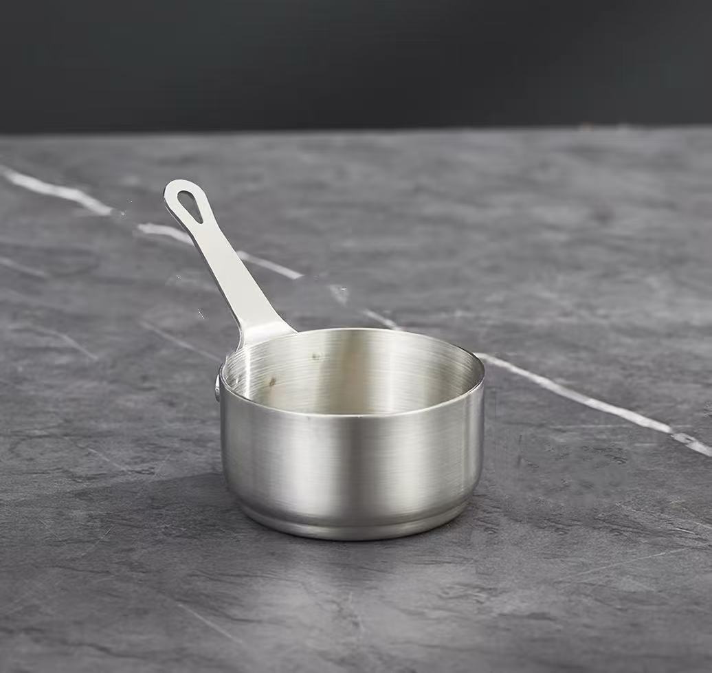 CHEFCO,MSP-80S,Silver Stainless Stee  Mini Sauce Pan,(6.2cm/2.4"Dia,3.2cm/1.3 High)80ML - Chefcoca