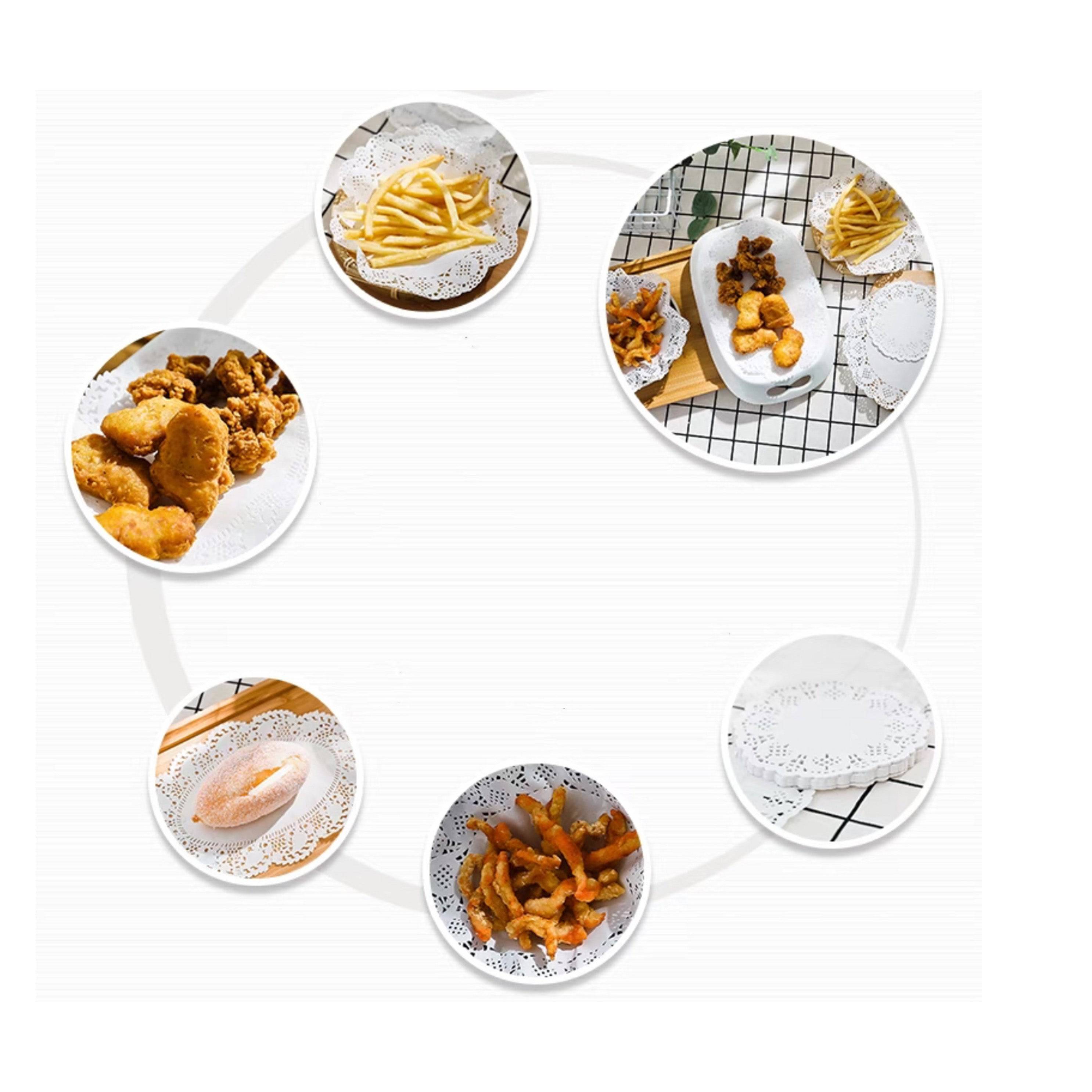 CHEFCO,PA-85, 8.5" Round Paper Doily,100pcs/pack - Chefcoca