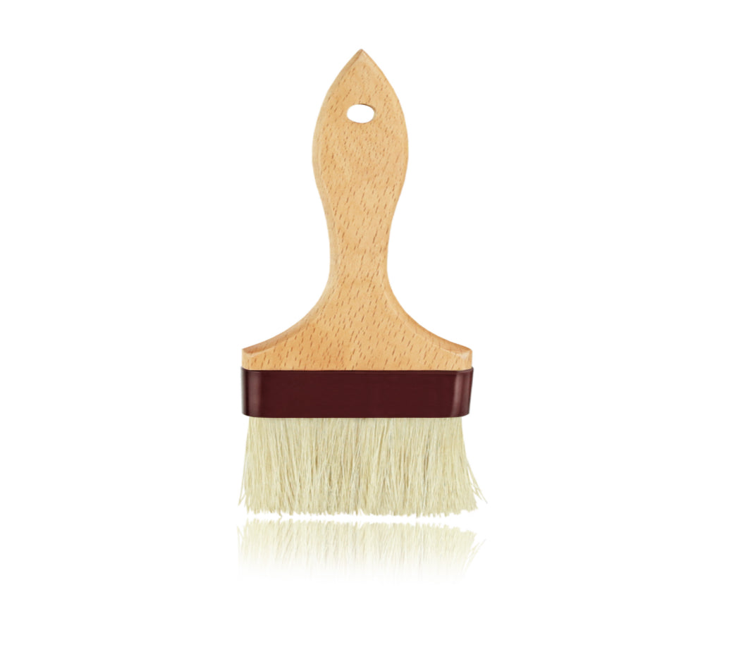 CHEFCO,PBW-40, 4" Wide Pastry Brush with Wood Handle, Flat - Chefcoca