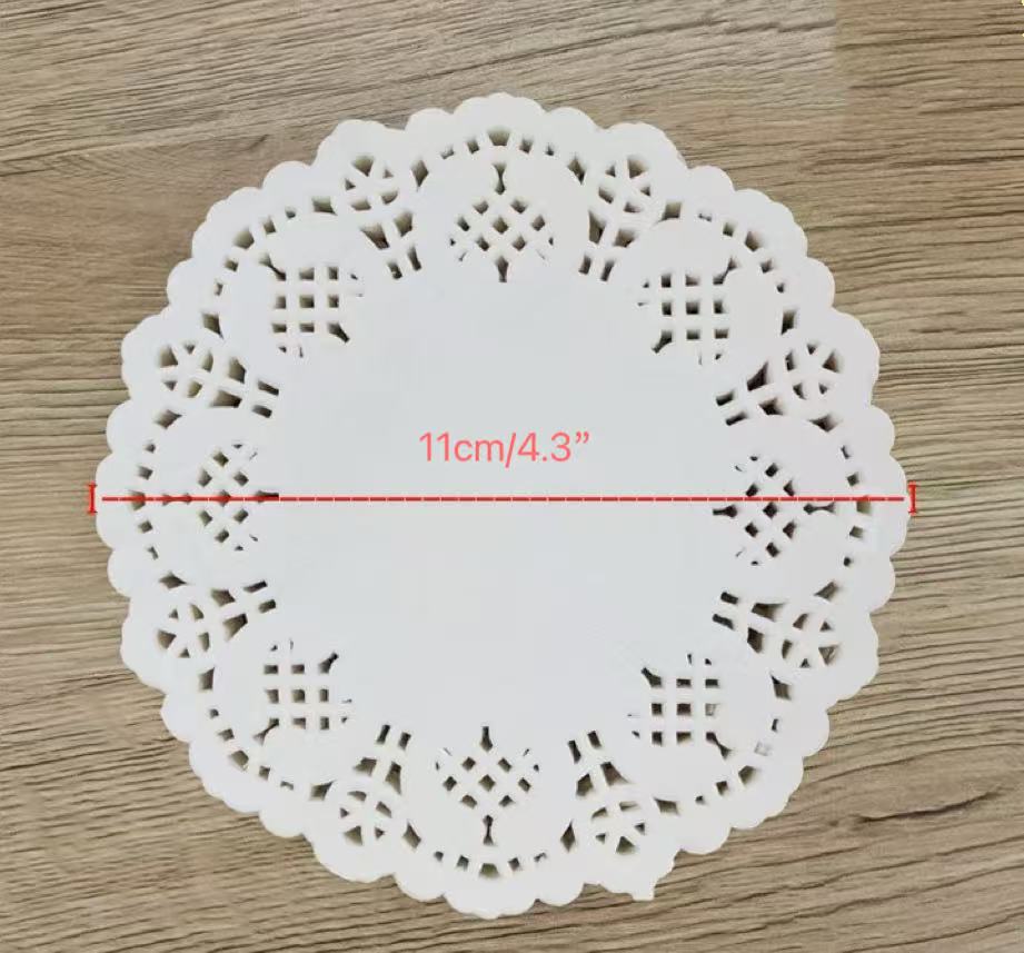 CHEFCO,PD-45, 4.5" Round Paper Doily,100pcs/pack - Chefcoca