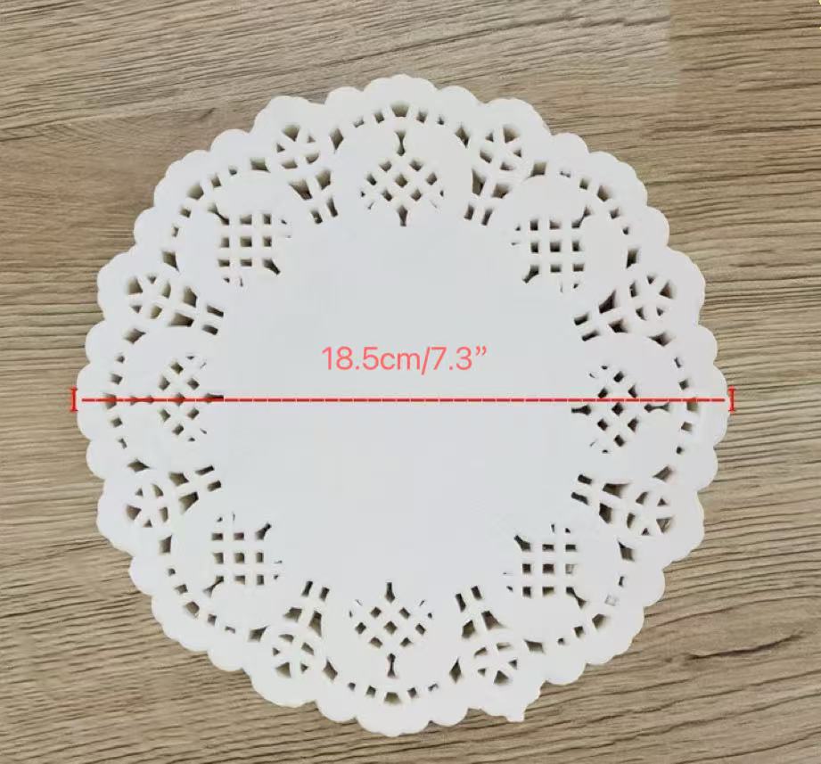 CHEFCO,PD-75, 7.5" Round Paper Doily,100pcs/pack - Chefcoca