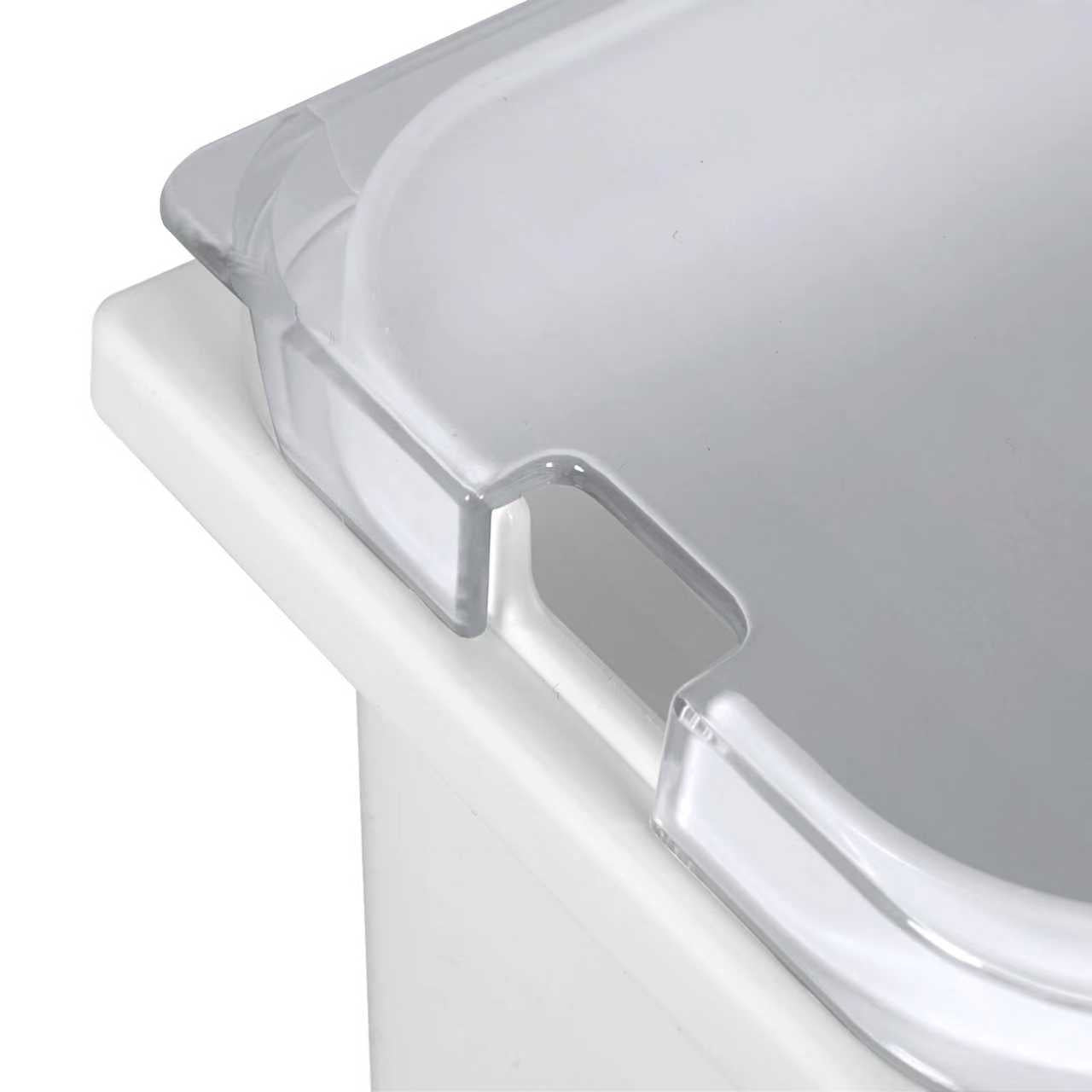 CHEFCO,PIB-2000,Sauce fountain Jar Insert with lid, Insert Box for sauce dispenser, 2L - Chefcoca