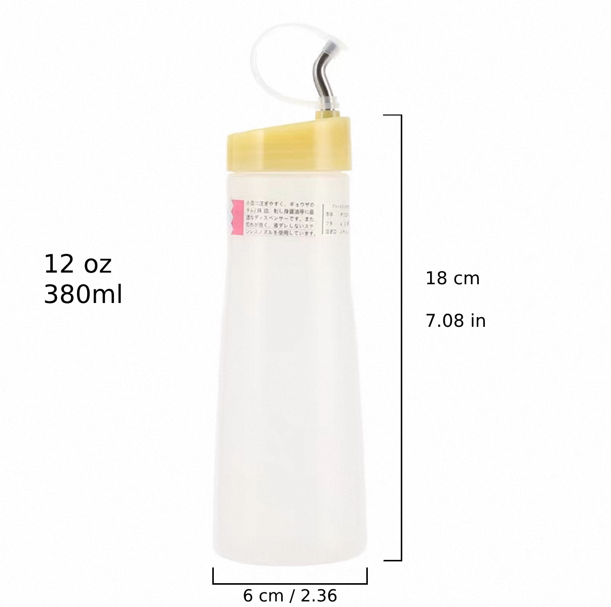 Bouteille souple de 24 oz ou 640 ml avec bouchon, transparente