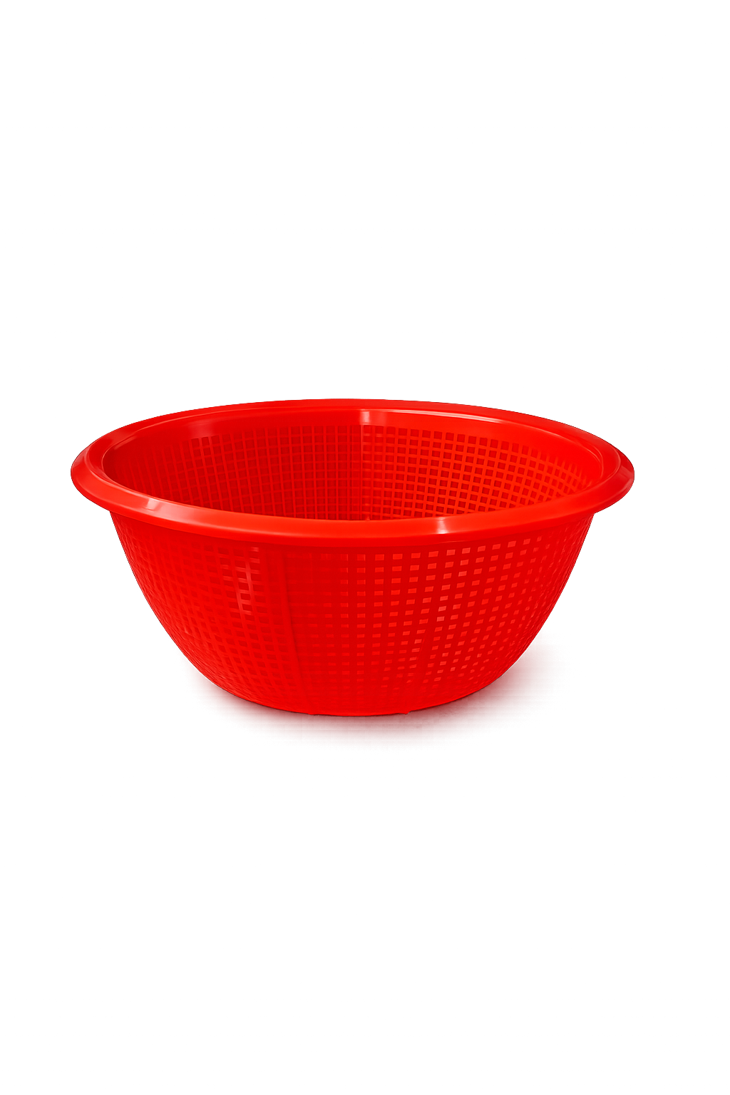 CHEFCO,RD20, 7.9" Round Plastic Vegetable Wash Basket (Small Grid),Red - Chefcoca