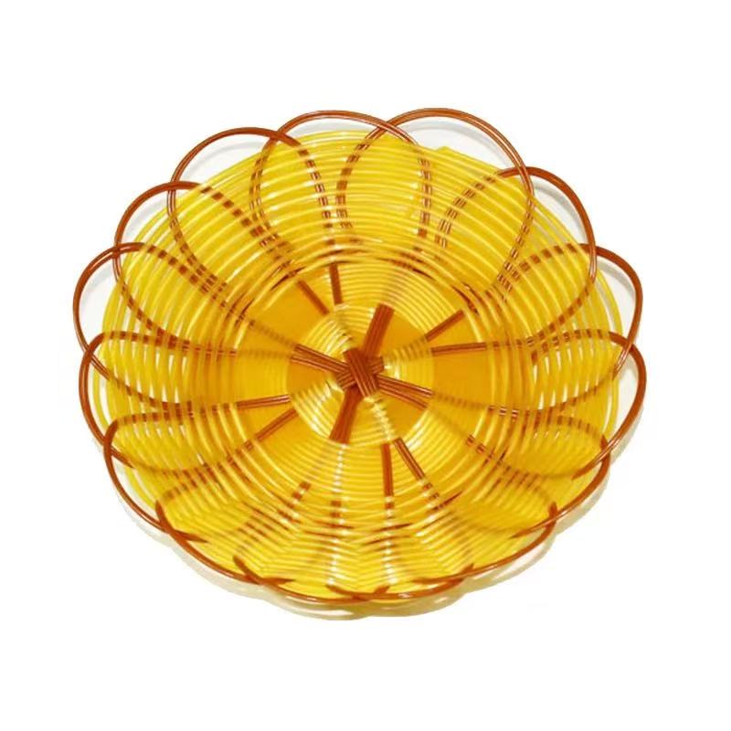 CHEFCO,RWB-156,Panier de service rond tressé à bordure orange