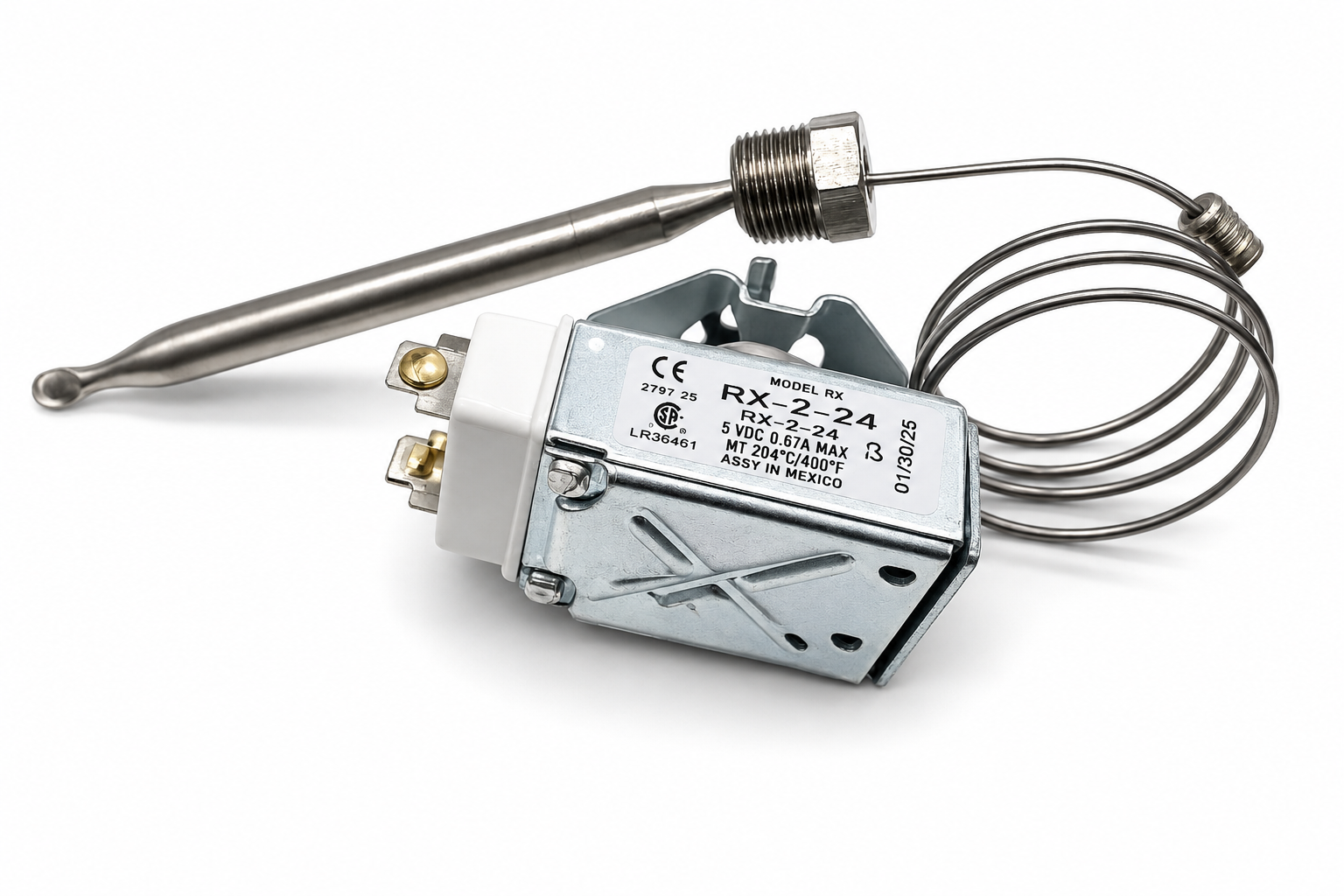CHEFCO,RX-2-24 Thermostat for Fryer 3/8" Mpt Stuff Box - Replacement Part  (FINAL SALE, NO RETURN OR EXCHANGE) - Chefcoca