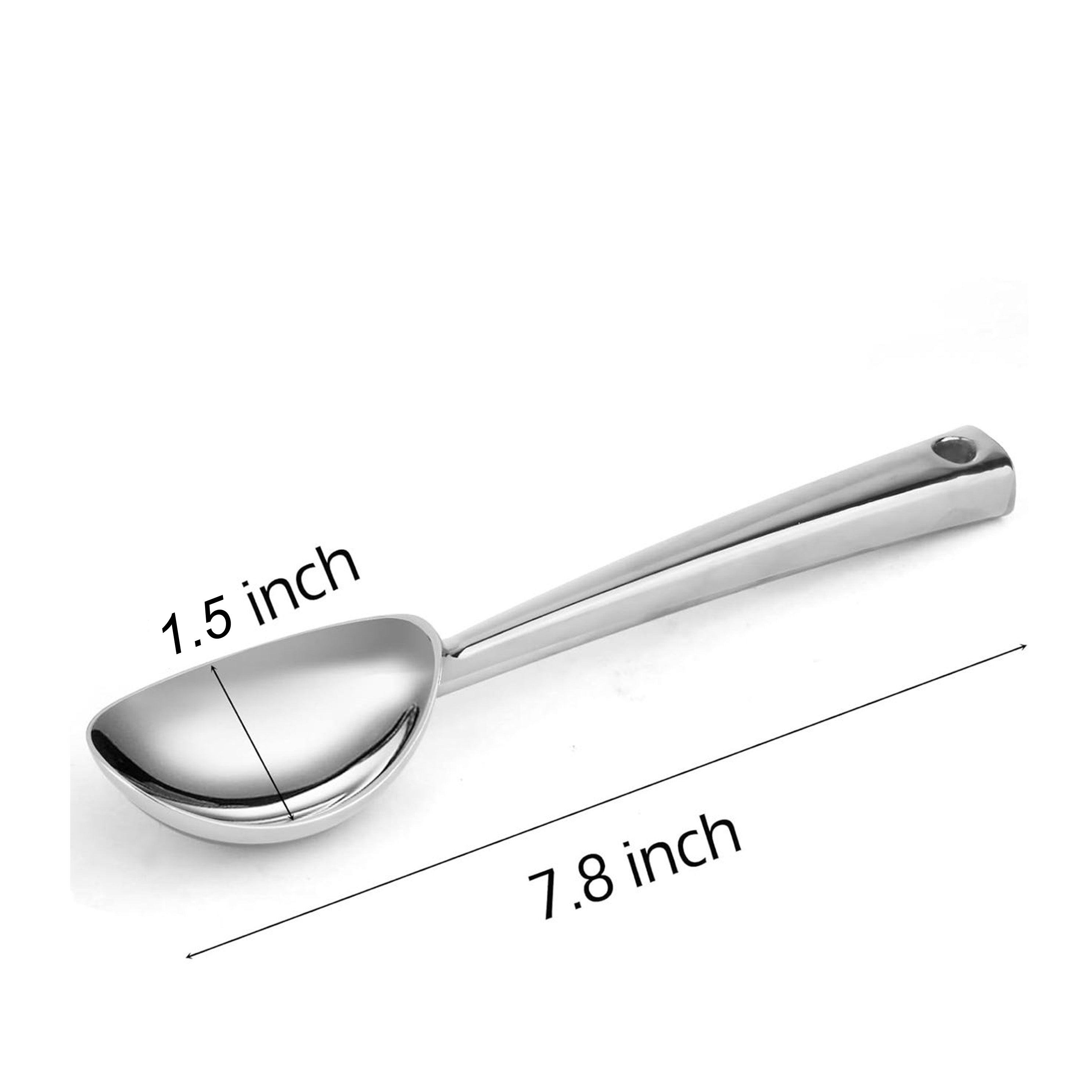 Stainless steel Ice cream scoop-Muti-use, 1.5" wide x 7.8" Long - Chefcoca