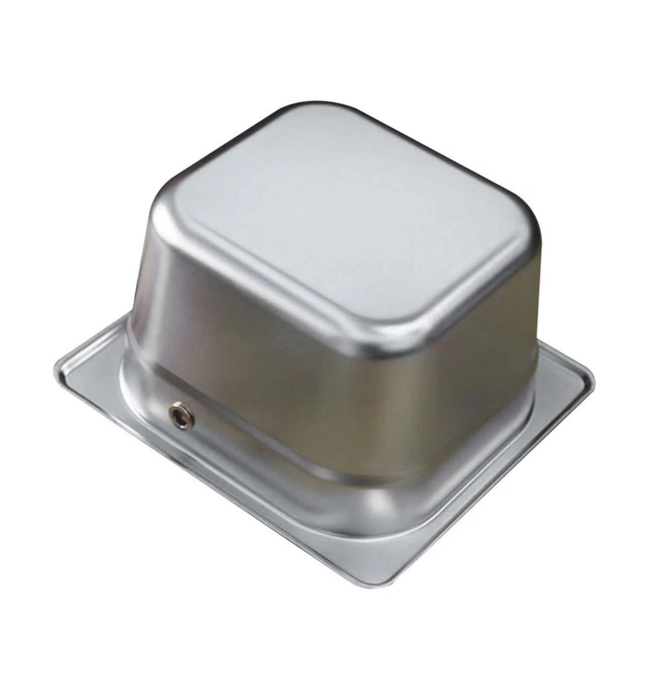 CHEFCO,SKB-604, Stainless Steel Knock Box with Rubber Bar 1.5L