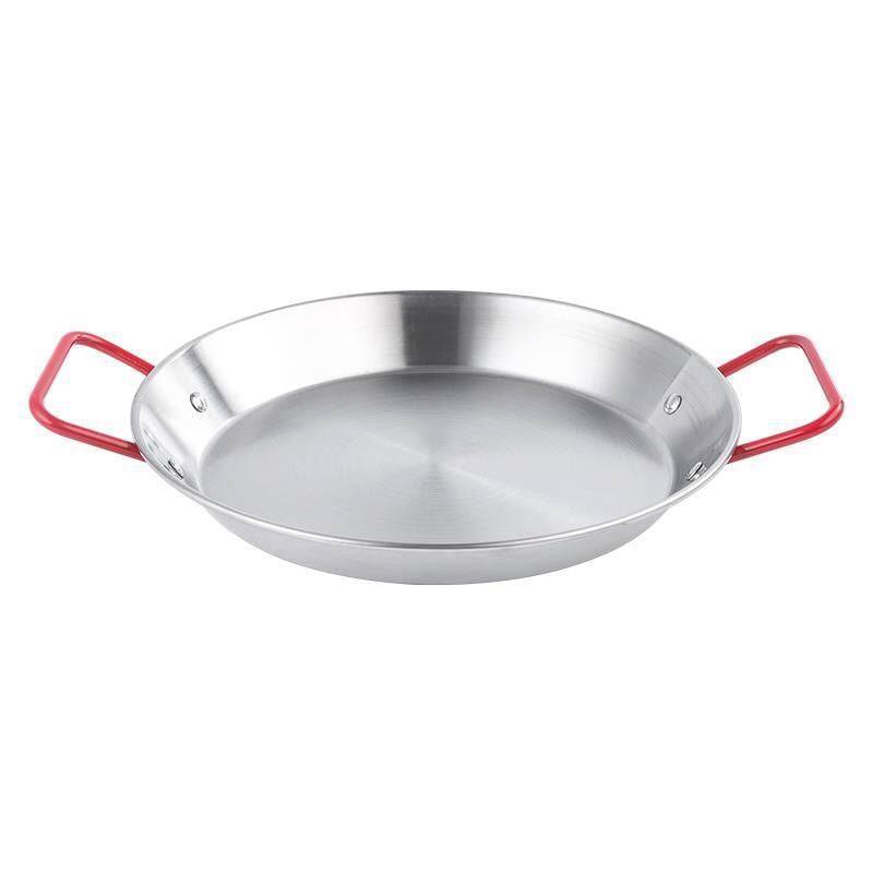 CHEFCO,SPP-20S, 8.3" /21cm Dia Paella Pan with Polished Stainless Steel with Red Handle - Chefcoca